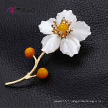 Xuping Fashion rhodié cristaux de Swarovski bijoux feuille fleur en forme de broche bijoux -X0421008